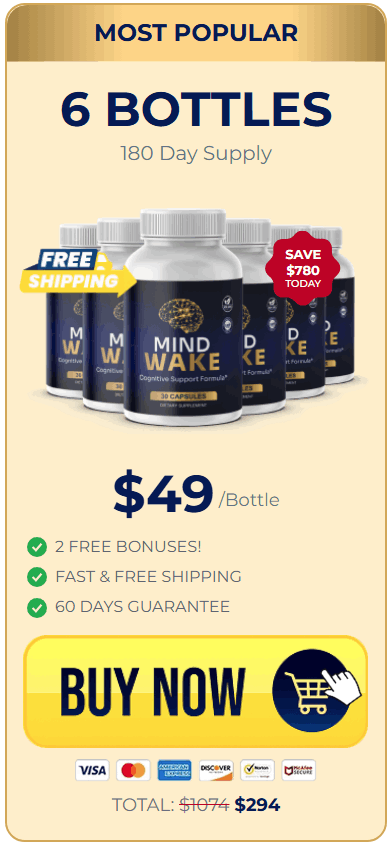 Buy MindWake 6 Bottle